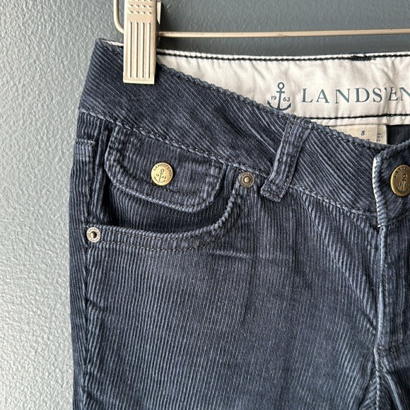 LAND’S END kids Corduroys size 8 navy blue girls cords - Picture 5 of 10